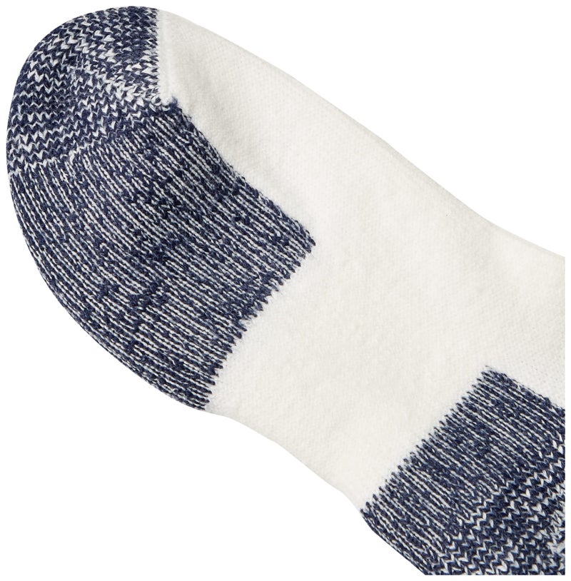 Thorlos Mens Jmm Max Cushion Low Cut Running Socks, White/Navy, Large US - Image 2